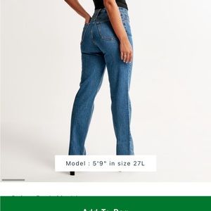 - Abercrombie & Fitch - '90s Straight Ultra High Rise - Size 32s/14s